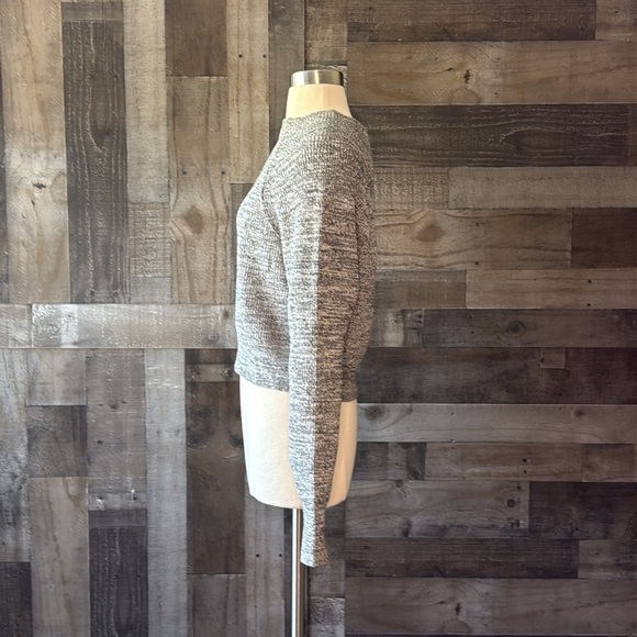 Free People cropped knit sweater XSmall neutral dark feminine whimsigoth witchy - Picture 7 of 11